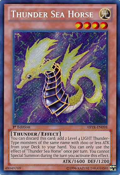 Thunder Sea Horse [ABYR-EN098] Secret Rare | Cracking-Singles