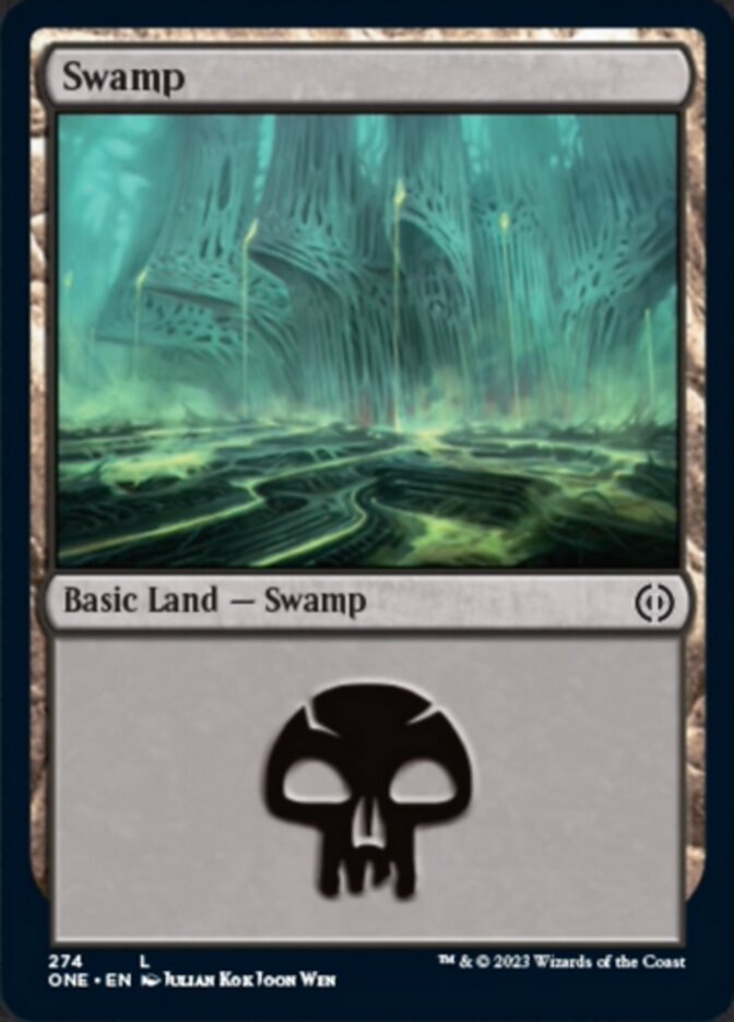 Swamp (274) [Phyrexia: All Will Be One] | Cracking-Singles