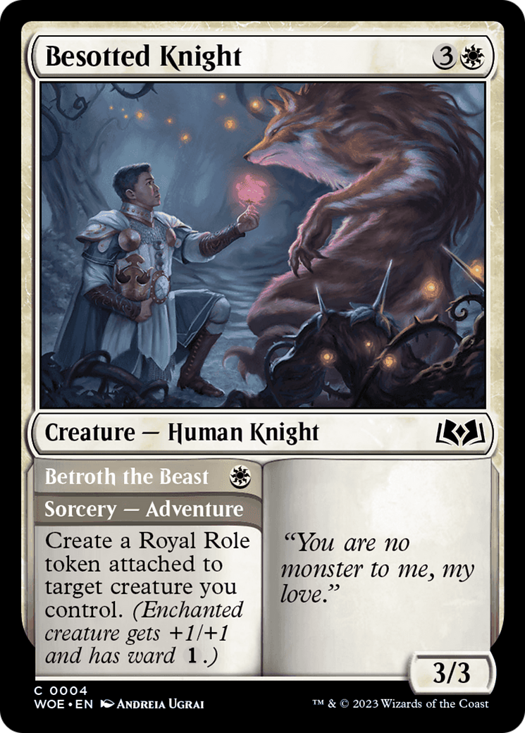 Besotted Knight // Betroth the Beast [Wilds of Eldraine] | Cracking-Singles