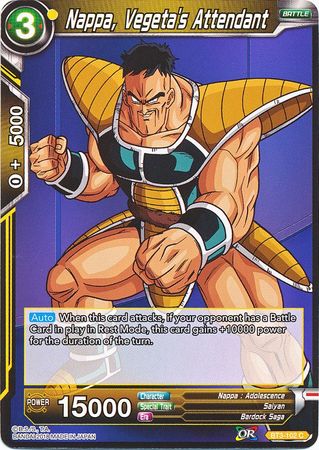 Nappa, Vegeta's Attendant [BT3-102] | Cracking-Singles