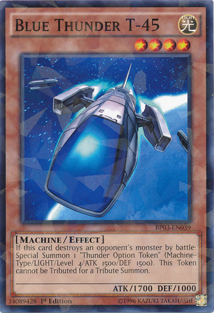 Blue Thunder T-45 [BP03-EN039] Shatterfoil Rare | Cracking-Singles