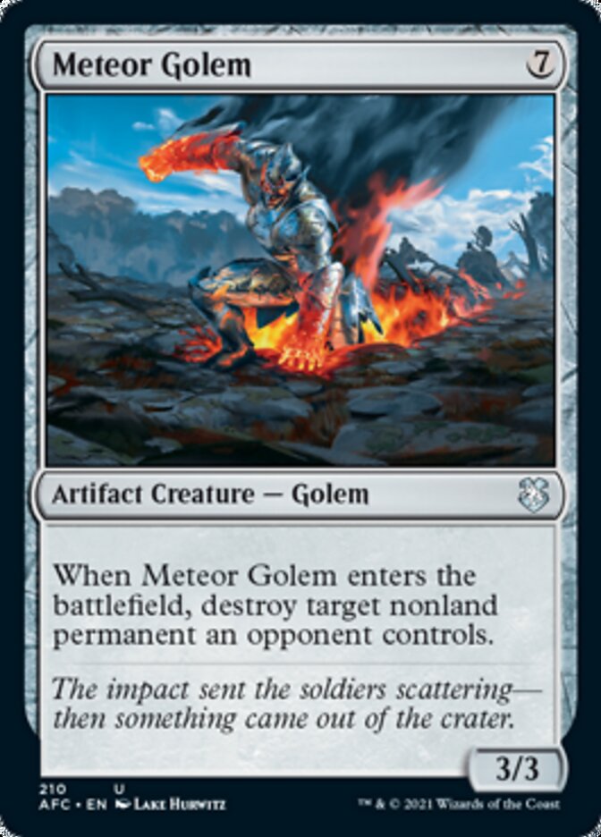 Meteor Golem [Dungeons & Dragons: Adventures in the Forgotten Realms Commander] | Cracking-Singles