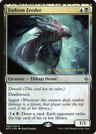 Fathom Feeder [Battle for Zendikar Prerelease Promos] | Cracking-Singles