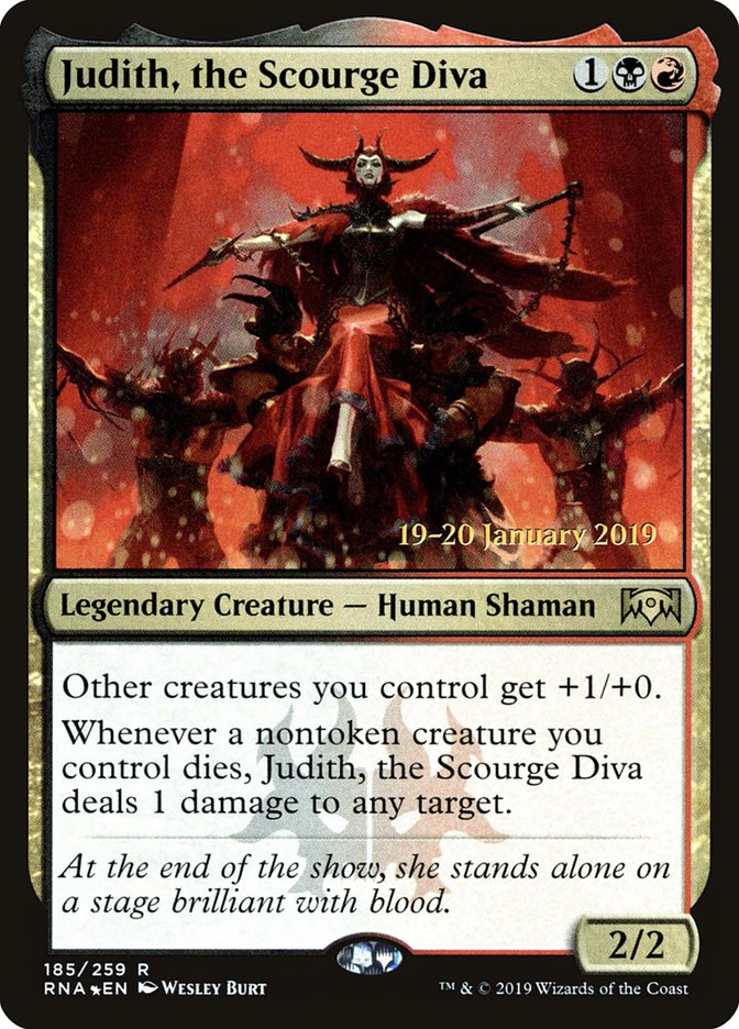 Judith, the Scourge Diva [Ravnica Allegiance Prerelease Promos] | Cracking-Singles