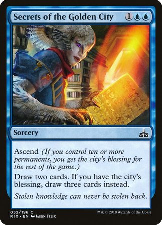 Secrets of the Golden City [Rivals of Ixalan] | Cracking-Singles