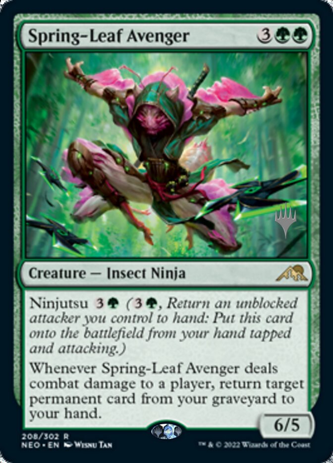 Spring-Leaf Avenger (Promo Pack) [Kamigawa: Neon Dynasty Promos] | Cracking-Singles