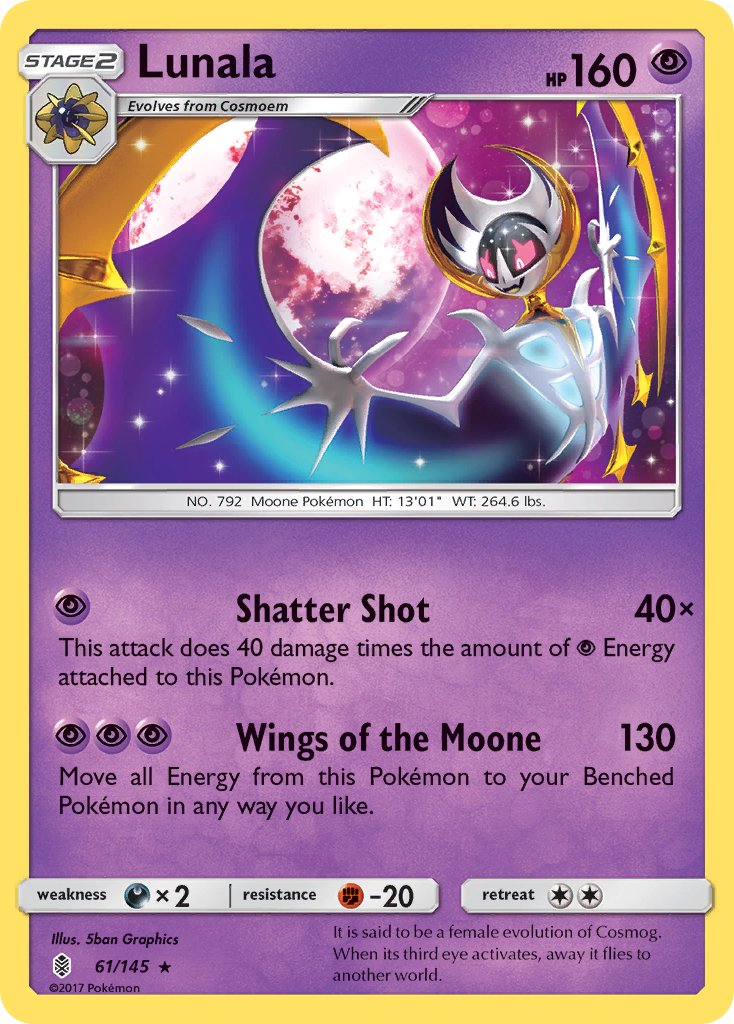 Lunala (61/145) (Theme Deck Exclusive) [Sun & Moon: Guardians Rising] | Cracking-Singles