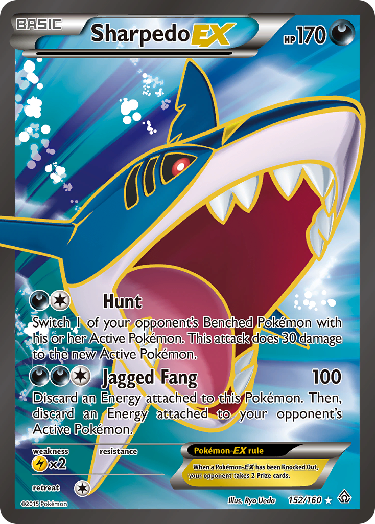 Sharpedo EX (152/160) [XY: Primal Clash] | Cracking-Singles