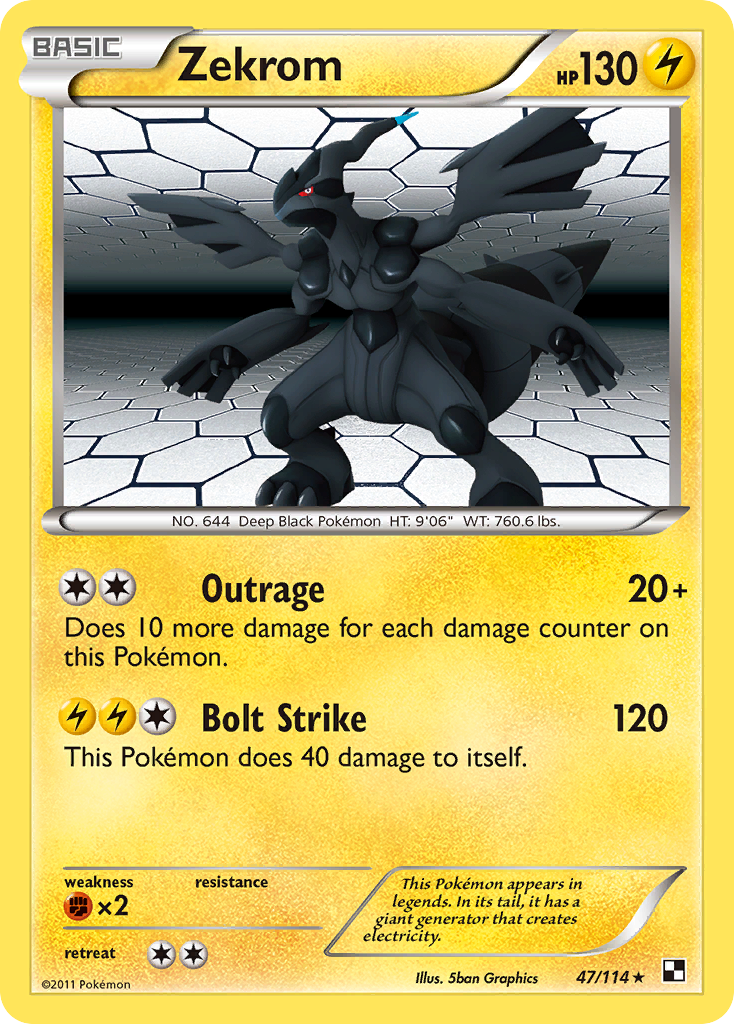 Zekrom (47/114) [Black & White: Base Set] | Cracking-Singles