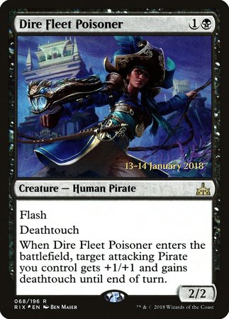 Dire Fleet Poisoner [Rivals of Ixalan Promos] | Cracking-Singles