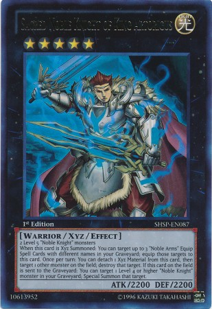 Sacred Noble Knight of King Artorigus [SHSP-EN087] Ultra Rare | Cracking-Singles