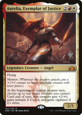 Aurelia, Exemplar of Justice [Guilds of Ravnica Promos] | Cracking-Singles