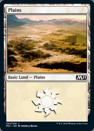 Plains (262) [Core Set 2021] | Cracking-Singles