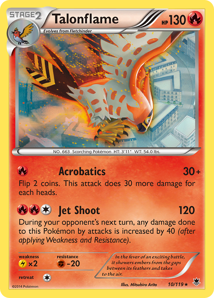 Talonflame (10/119) [XY: Phantom Forces] | Cracking-Singles