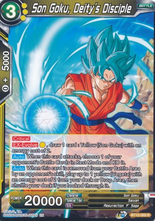 Son Goku, Deity's Disciple [BT12-089] | Cracking-Singles