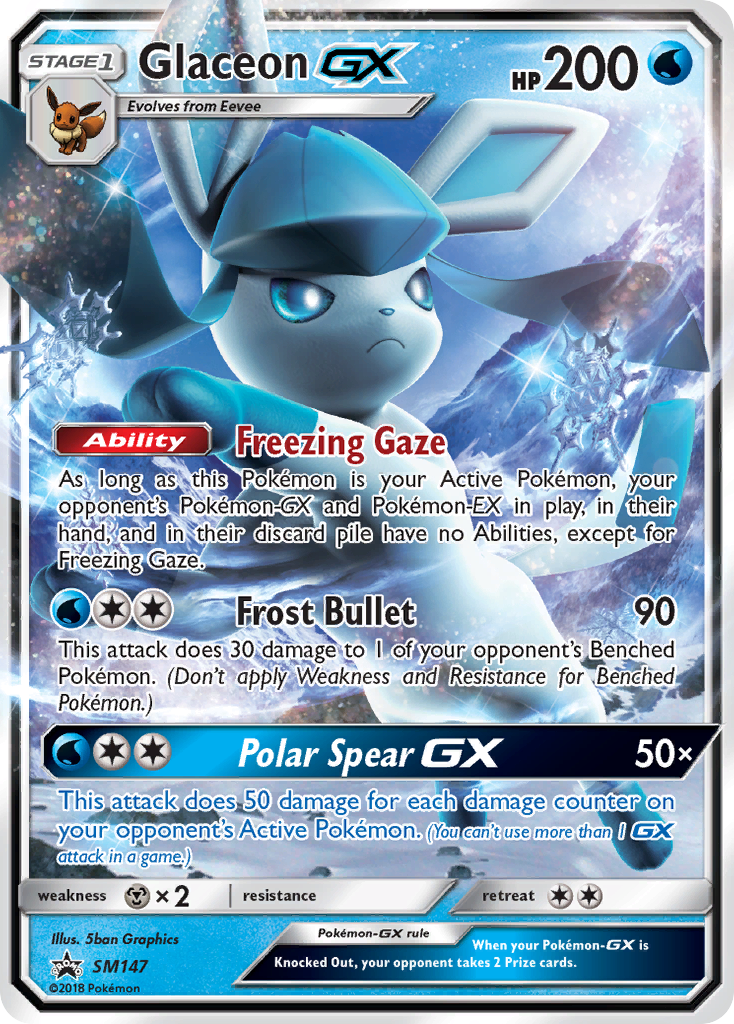 Glaceon GX (SM147) [Sun & Moon: Black Star Promos] | Cracking-Singles