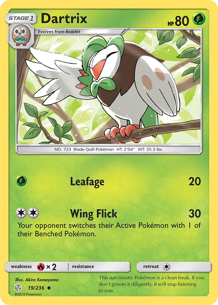 Dartrix (19/236) [Sun & Moon: Cosmic Eclipse] | Cracking-Singles