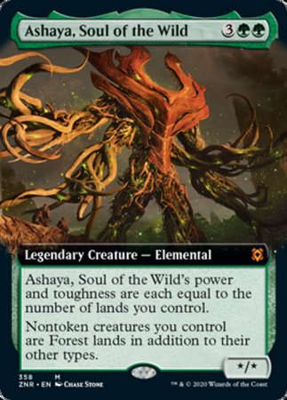 Ashaya, Soul of the Wild (Extended Art) [Zendikar Rising] | Cracking-Singles