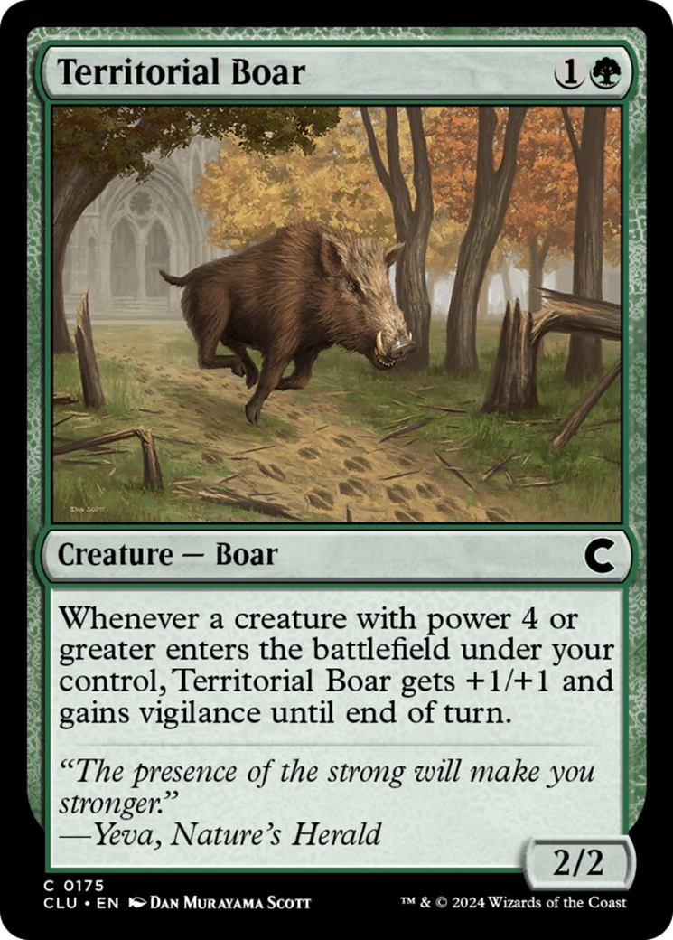 Territorial Boar [Ravnica: Clue Edition] | Cracking-Singles