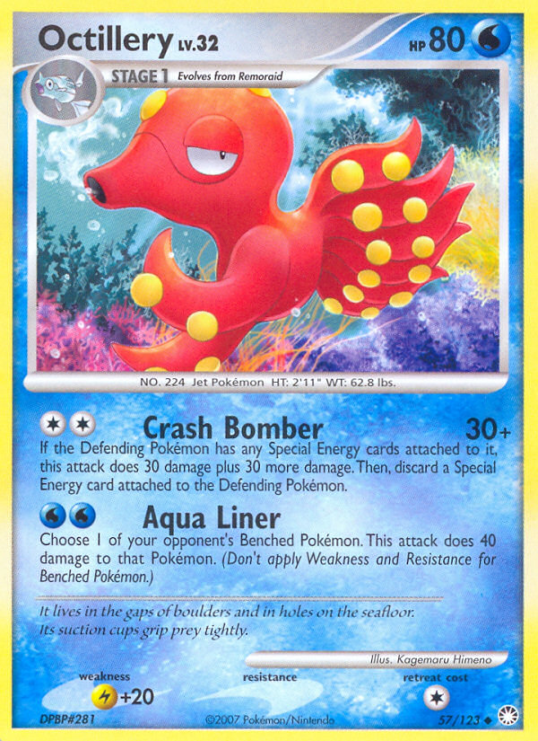 Octillery (57/123) [Diamond & Pearl: Mysterious Treasures] | Cracking-Singles