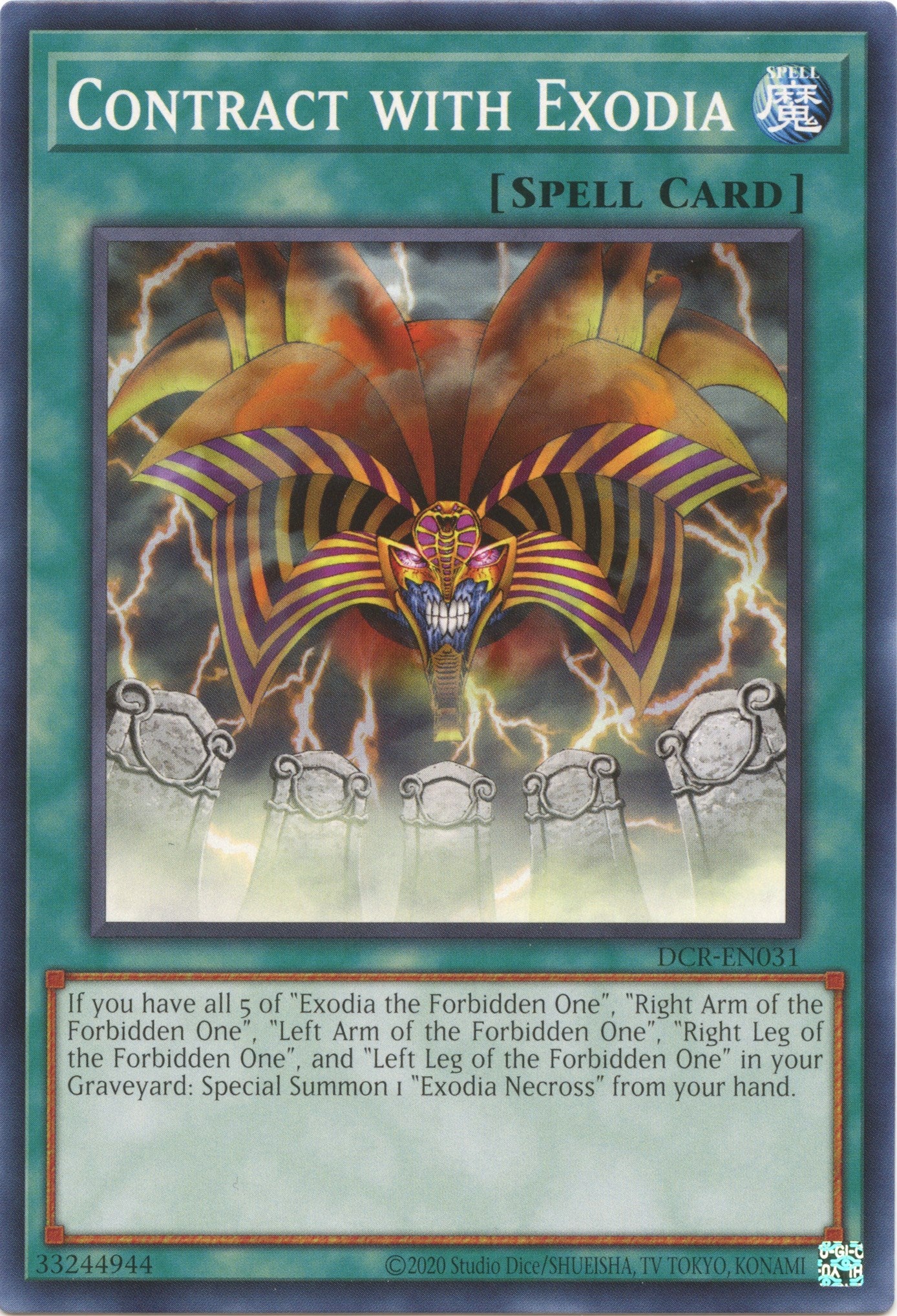 Contract with Exodia (25th Anniversary) [DCR-EN031] Common | Cracking-Singles