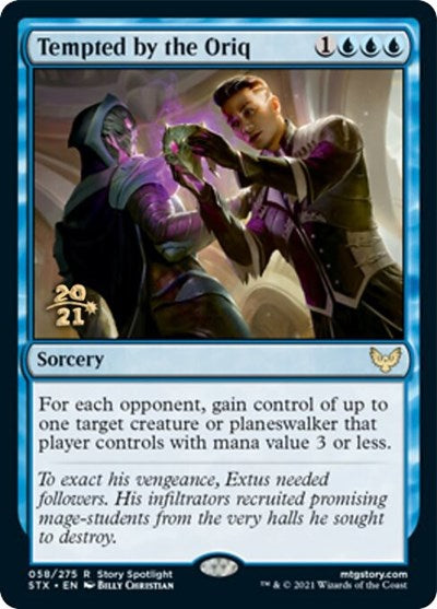 Tempted by the Oriq [Strixhaven: School of Mages Prerelease Promos] | Cracking-Singles