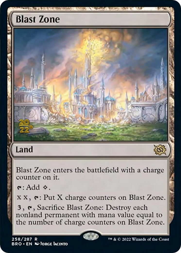 Blast Zone (258) [The Brothers' War: Prerelease Promos] | Cracking-Singles