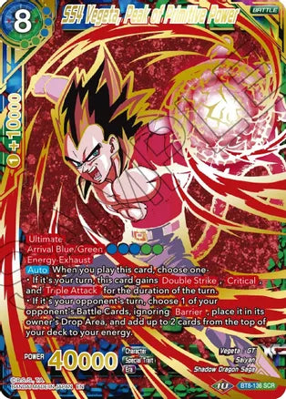 SS4 Vegeta, Peak of Primitive Power (Gold Stamped) [BT8-136] | Cracking-Singles