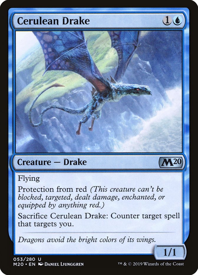 Cerulean Drake [Core Set 2020] | Cracking-Singles