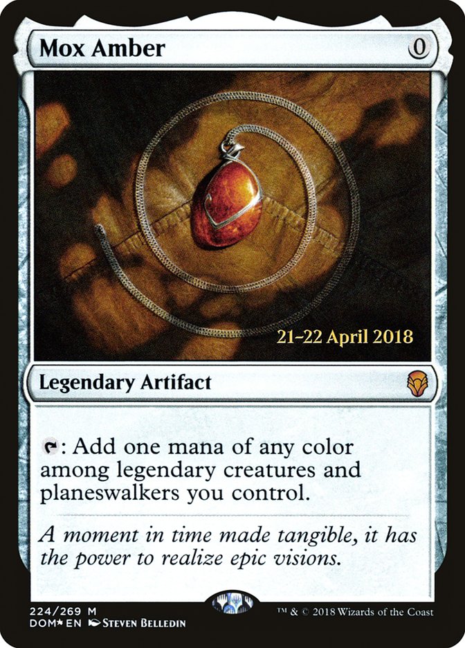 Mox Amber  [Dominaria Prerelease Promos] | Cracking-Singles