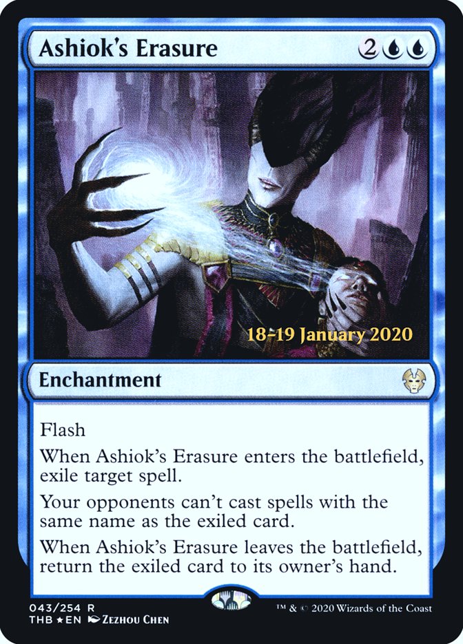 Ashiok's Erasure [Theros Beyond Death Prerelease Promos] | Cracking-Singles