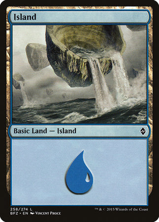 Island (258) [Battle for Zendikar] | Cracking-Singles