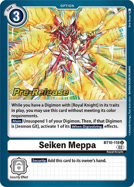 Seiken Meppa [BT10-110] [Xros Encounter Pre-Release Cards] | Cracking-Singles