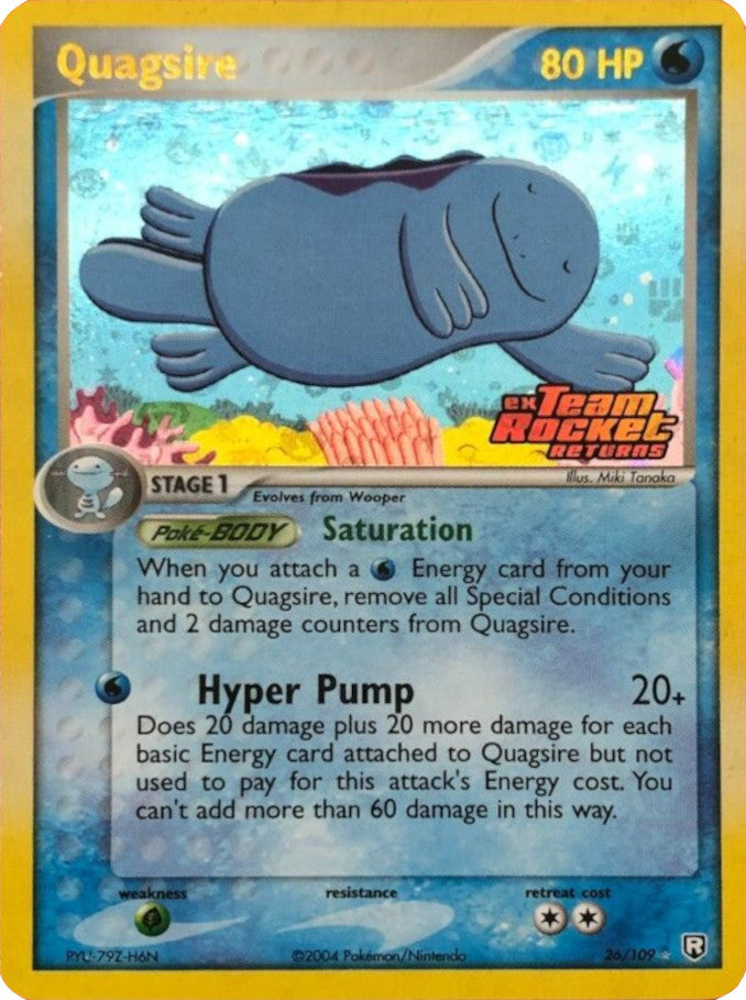 Quagsire (26/109) (Stamped) [EX: Team Rocket Returns] | Cracking-Singles