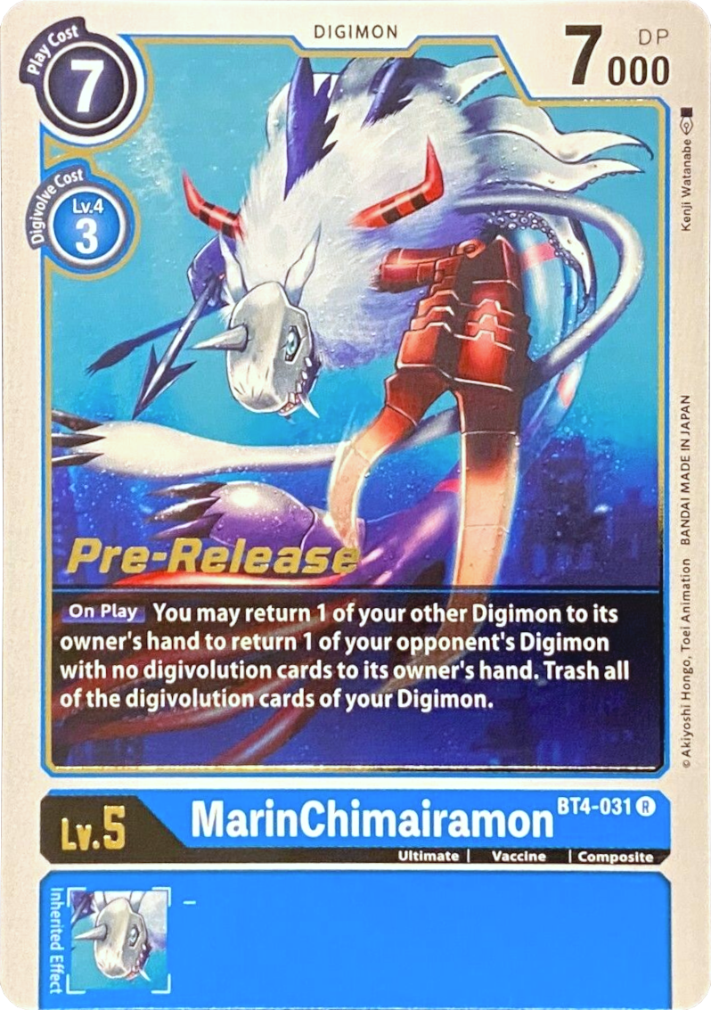 MarinChimairamon [BT4-031] [Great Legend Pre-Release Promos] | Cracking-Singles