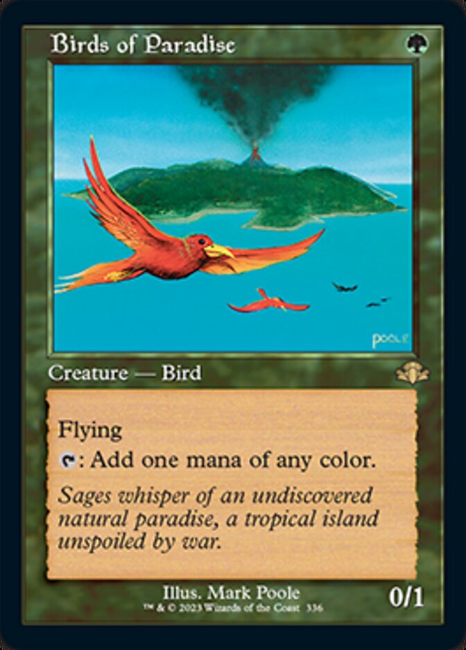 Birds of Paradise (Retro) [Dominaria Remastered] | Cracking-Singles