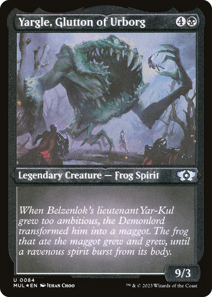 Yargle, Glutton of Urborg (Foil Etched) [Multiverse Legends] | Cracking-Singles