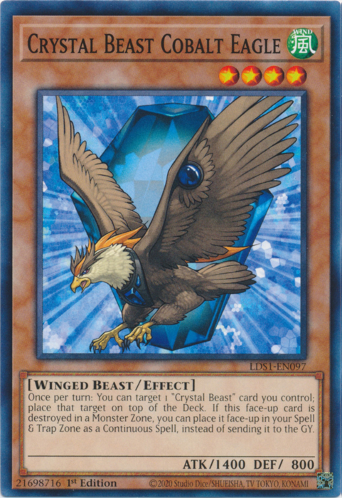 Crystal Beast Cobalt Eagle [LDS1-EN097] Common | Cracking-Singles