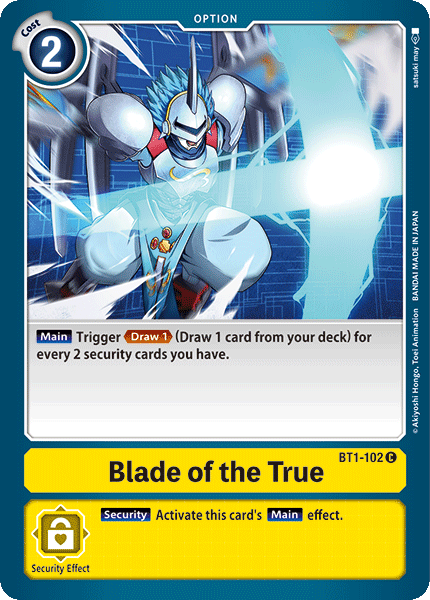 Blade of the True [BT1-102] [Release Special Booster Ver.1.0] | Cracking-Singles