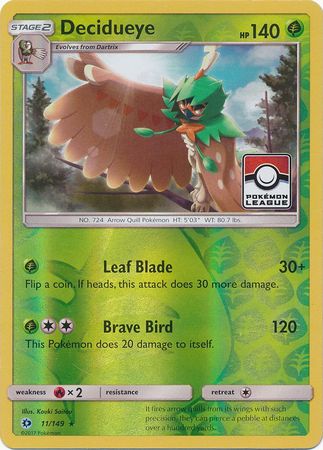 Decidueye (11/149) (League Promo) [Sun & Moon: Base Set] | Cracking-Singles