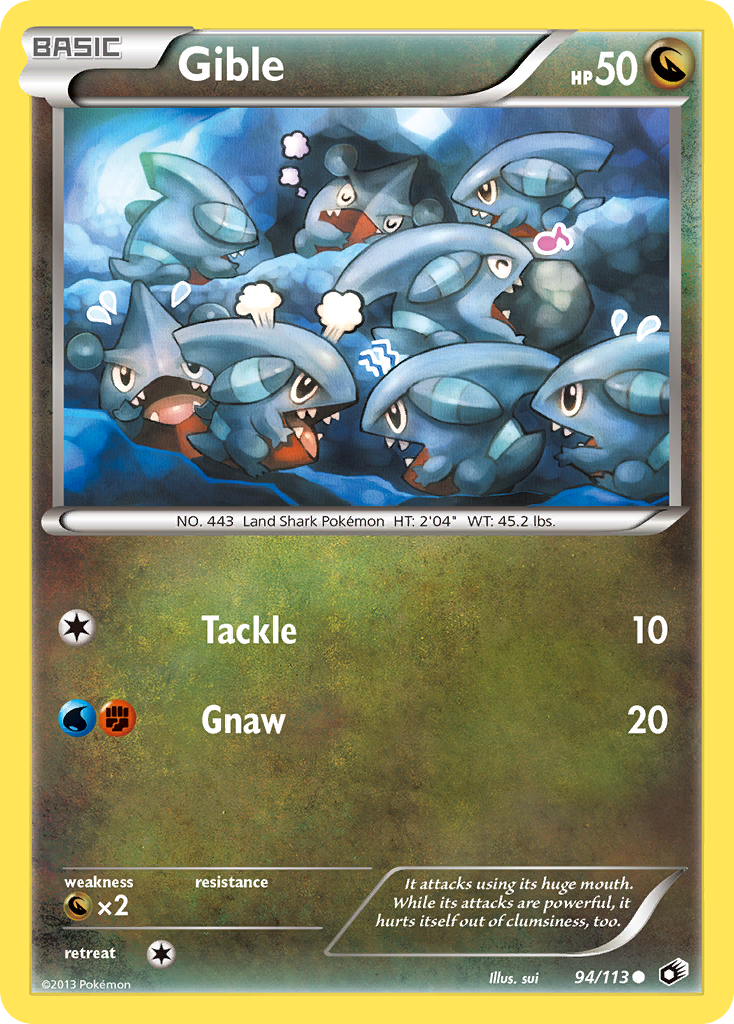 Gible (94/113) [Black & White: Legendary Treasures] | Cracking-Singles