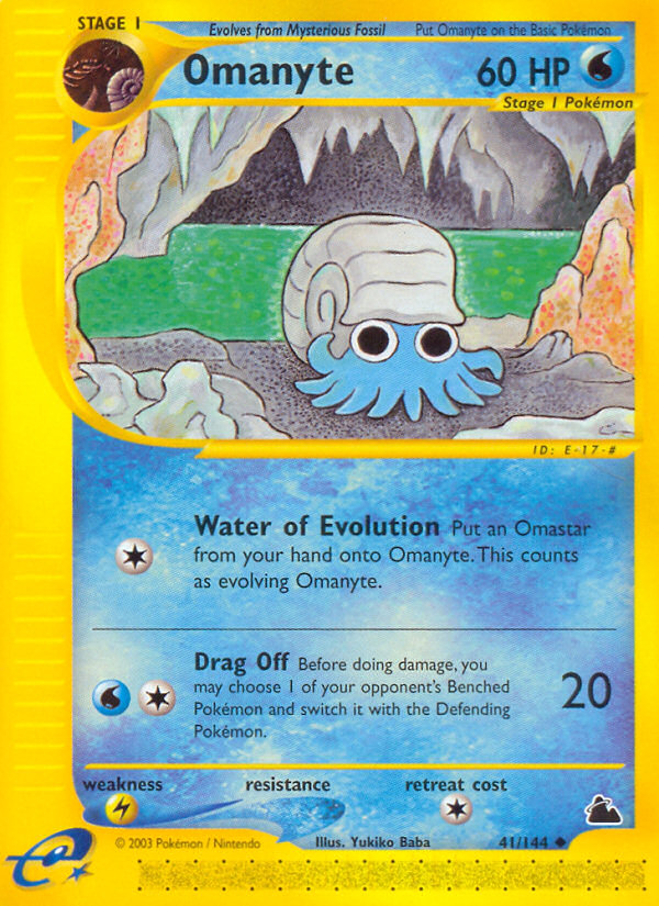 Omanyte (41/144) [Skyridge] | Cracking-Singles