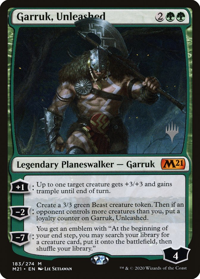 Garruk, Unleashed (Promo Pack) [Core Set 2021 Promos] | Cracking-Singles