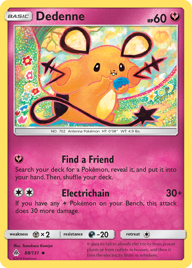 Dedenne (88/131) [Sun & Moon: Forbidden Light] | Cracking-Singles