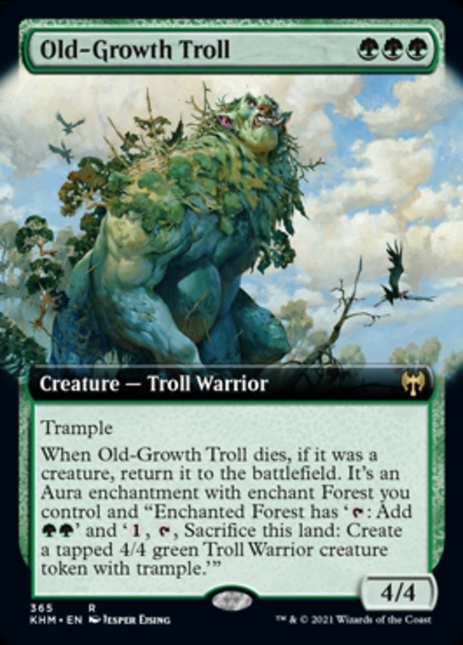 Old-Growth Troll (Extended Art) [Kaldheim] | Cracking-Singles