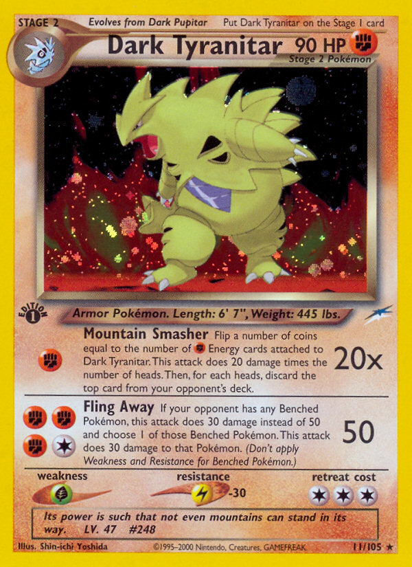 Dark Tyranitar (11/105) [Neo Destiny 1st Edition] | Cracking-Singles