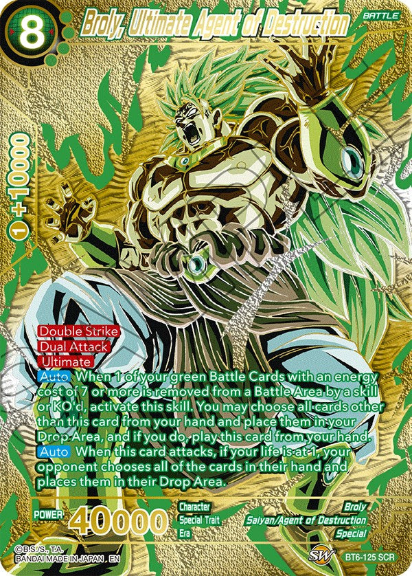 Broly, Ultimate Agent of Destruction (Premium Edition) (BT6-125) [5th Anniversary Set] | Cracking-Singles