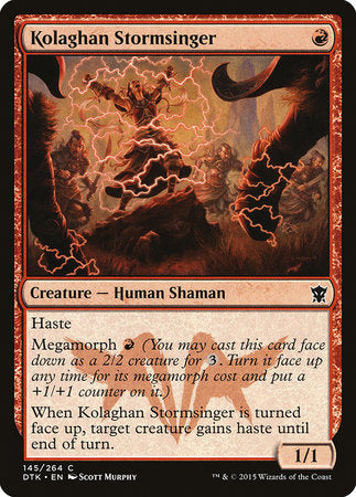 Kolaghan Stormsinger [Dragons of Tarkir] | Cracking-Singles