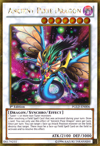 Ancient Pixie Dragon [PGLD-EN006] Gold Secret Rare | Cracking-Singles