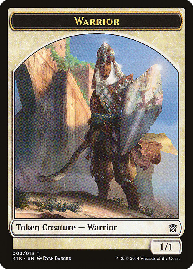 Warrior (003/013) [Khans of Tarkir Tokens] | Cracking-Singles